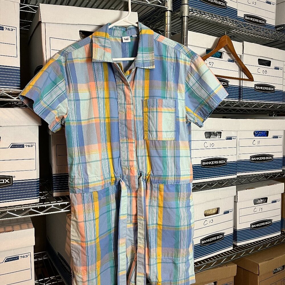 Women's Gap Plaid Romper Size 2